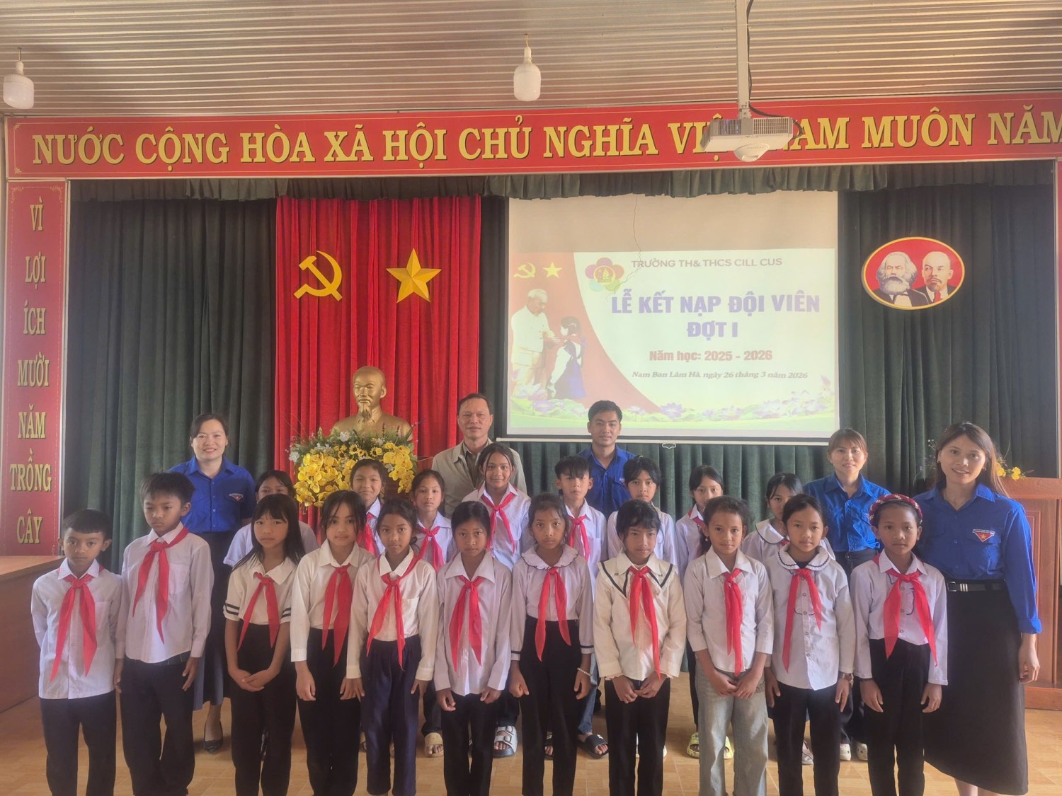 Lễ kết nạp Đội viên mới lần thứ I năm học 2025 - 2026